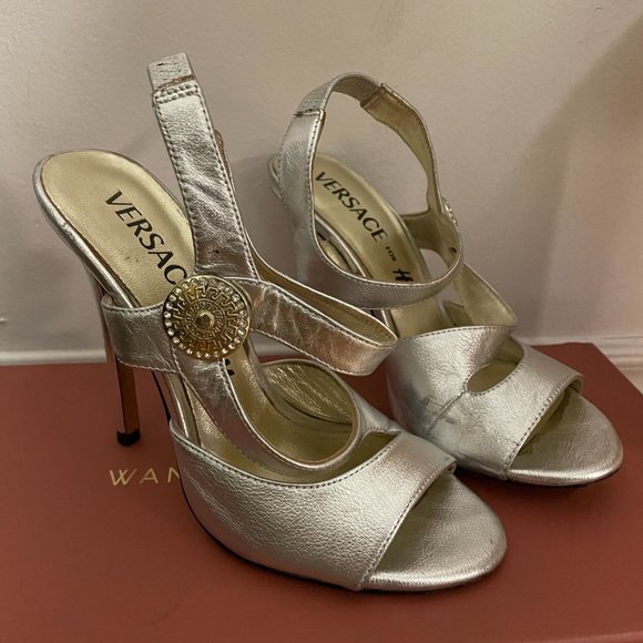 VERSACE for H&M Silver heels - Picture 3 of 3